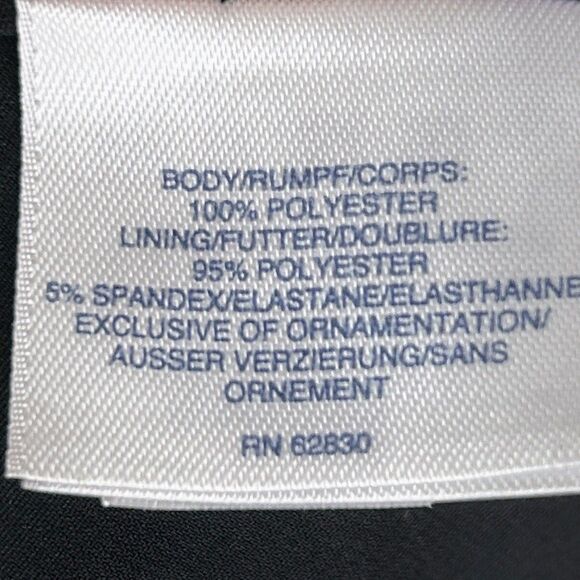 Lands’ End Off the Shoulder Ruched Ruffle Crop Top Black Embroidered Shirt 10 - Picture 8 of 10